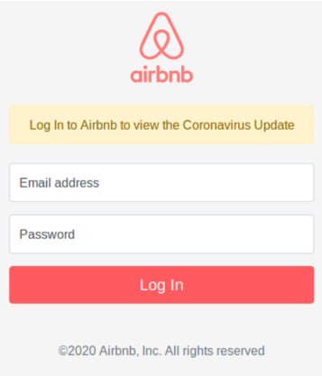 Airbnb phishing attempts