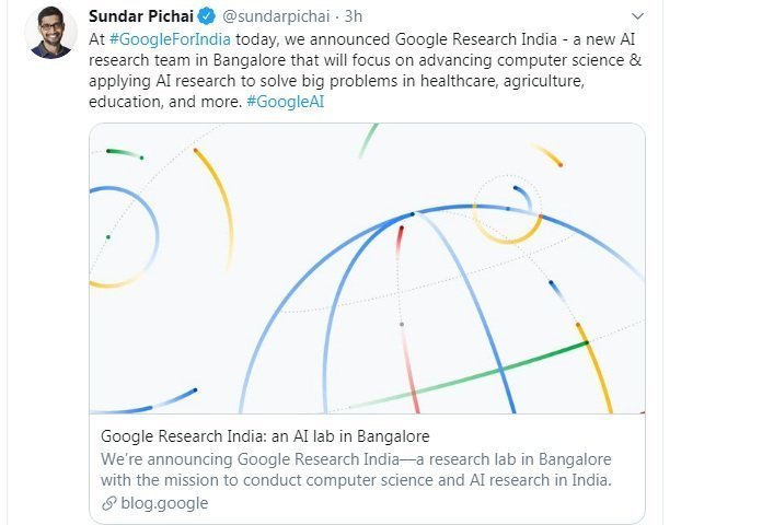 Google AI Lab Bangalore India