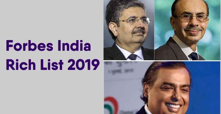 Forbes India Rich List 2019