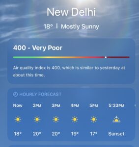 Rajkumar Bafna Delhi Pollution